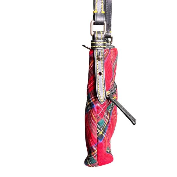 Dooney & Bourke Tartan holiday plaid Small Zip Crossbody bag - Picture 3 of 9